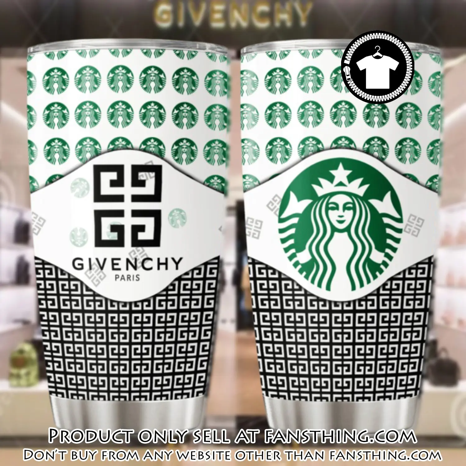 Givenchy starbuck stainless steel tumbler 20oz30oz fst0029469